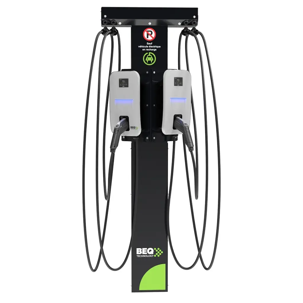 Piédestal BEQ Technology avec câbles rétractables