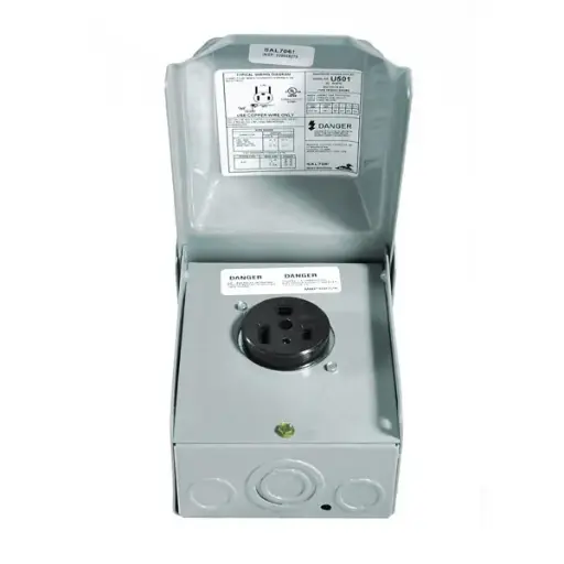 [ABB-U501MW] Prise 6-50R avec couvercle NEMA 3R (type soudeuse)