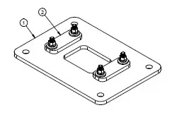 Base de piédestal BEQ pour béton