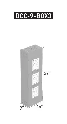 [DCC-9-BOX3] DCC-9-BOX3 Boite de répartition MAX 125A compatible DCC-9-PCB 